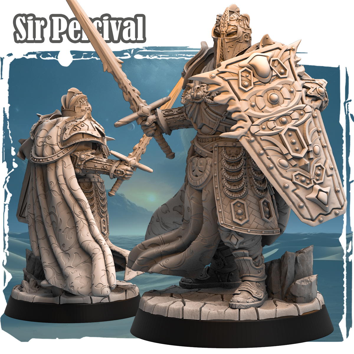 Sir Percival 32mm - Human Paladin